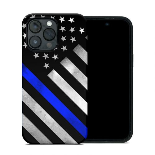 Thin Blue Line Hero iPhone 14 Pro Max Hybrid Case
