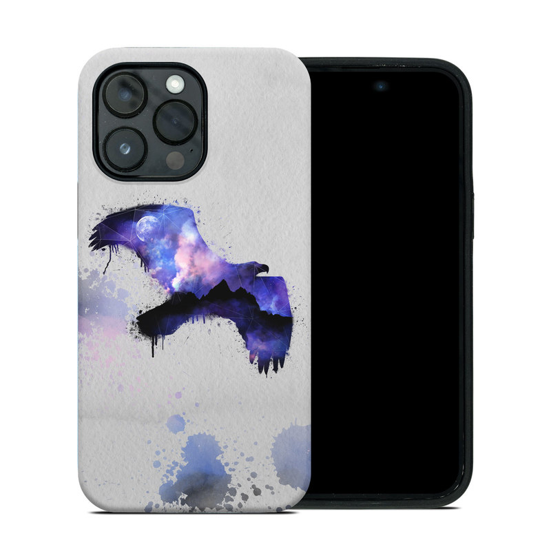 iPhone 14 Pro Max Hybrid Case design of Blue, Watercolor paint, Purple, Water, Graphic design, Illustration, Art, Ink, Painting, Electric blue, with gray, white, blue, black, purple colors