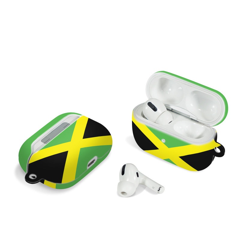 Apple AirPods Pro Case design of Green, Flag, Yellow, Macro photography, Graphics, Graphic design, with black, green, yellow colors