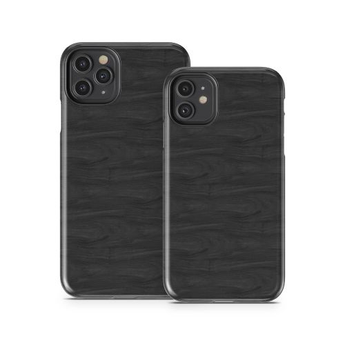 Black Woodgrain iPhone 11 Series Tough Case
