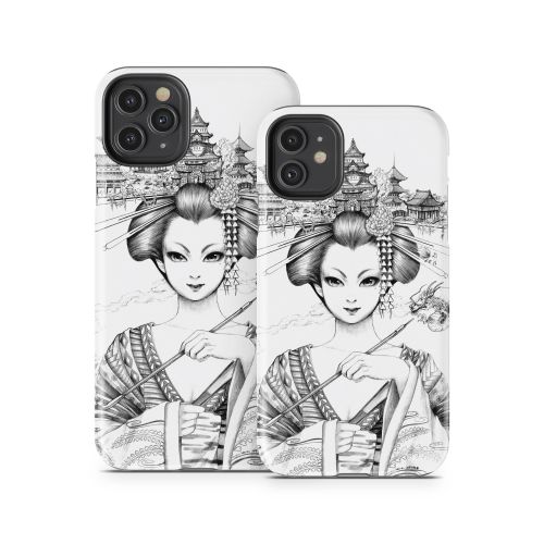 Geisha Sketch iPhone 11 Series Tough Case