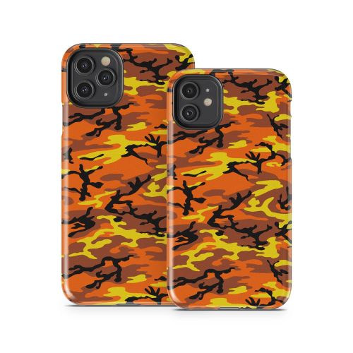 Orange Camo iPhone 11 Series Tough Case