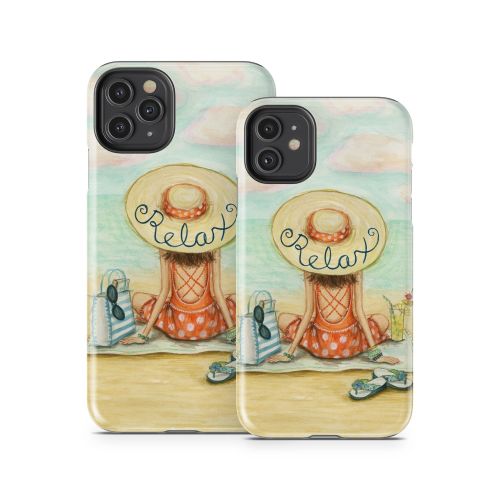 Relaxing on Beach iPhone 11 Series Tough Case