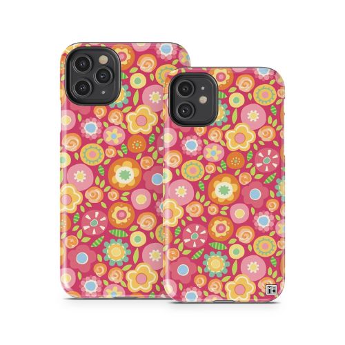 Flowers Squished iPhone 11 Series Tough Case