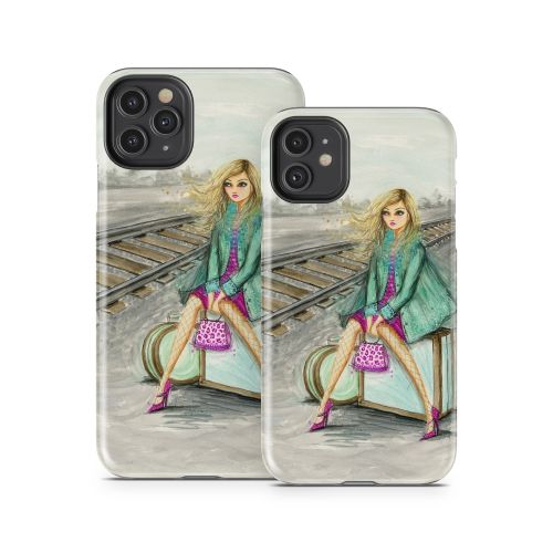 Lulu Waiting by the Train Tracks iPhone 11 Series Tough Case