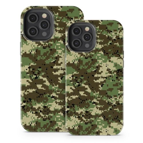 Digital Woodland Camo iPhone 12 Series Tough Case