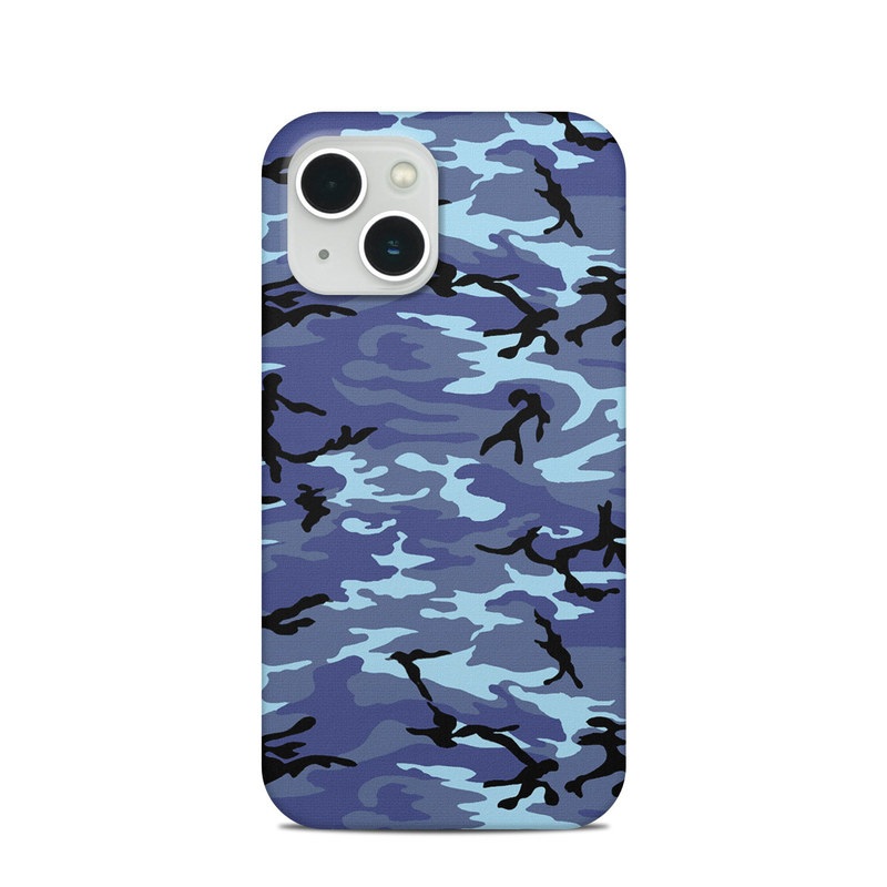 iPhone 13 Clip Case design of Military camouflage, Pattern, Blue, Aqua, Teal, Design, Camouflage, Textile, Uniform with blue, black, gray, purple colors