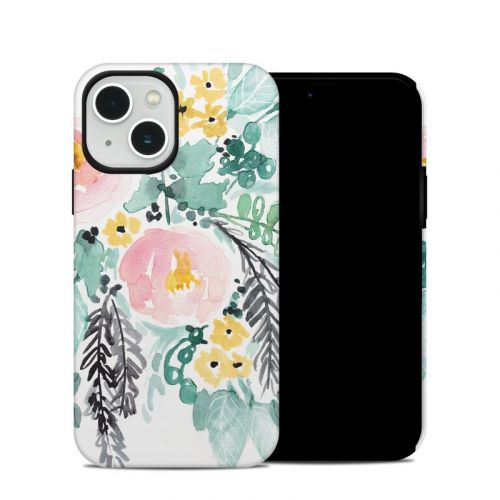 Blushed Flowers iPhone 13 Hybrid Case