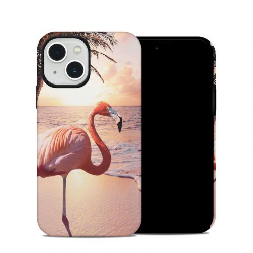 Flamingo Palm iPhone 13 Hybrid Case