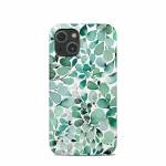 Watercolor Eucalyptus Leaves iPhone 13 mini Clip Case