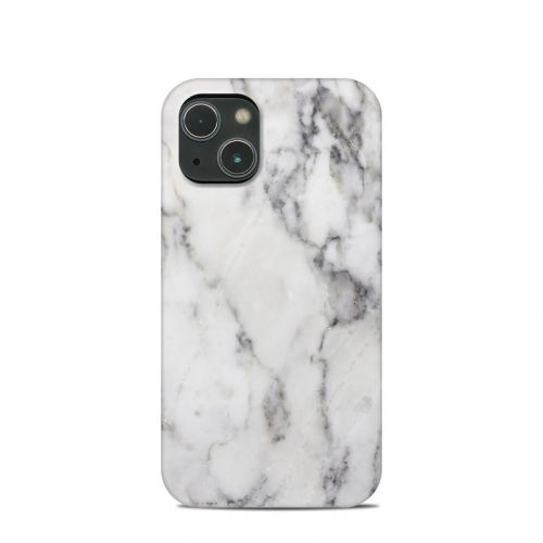 White Marble iPhone 13 mini Clip Case
