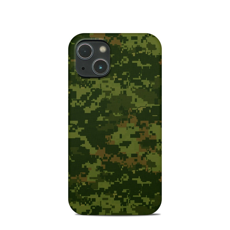 iPhone 13 mini Clip Case design of Military camouflage, Green, Pattern, Uniform, Camouflage, Clothing, Design, Leaf, Plant with green, brown colors