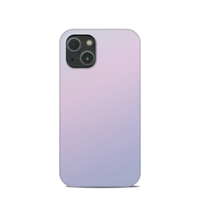 iPhone 13 mini Clip Case design of White, Blue, Daytime, Sky, Atmospheric phenomenon, Atmosphere, Calm, Line, Haze, Fog with pink, purple, blue colors