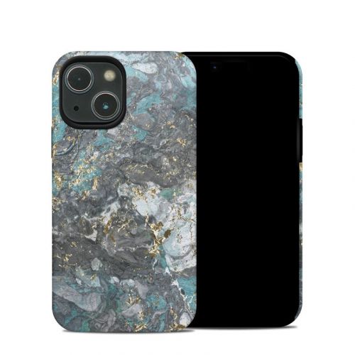 Gilded Glacier Marble iPhone 13 mini Hybrid Case