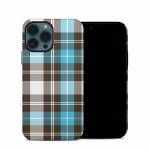 Turquoise Plaid iPhone 13 Pro Hybrid Case
