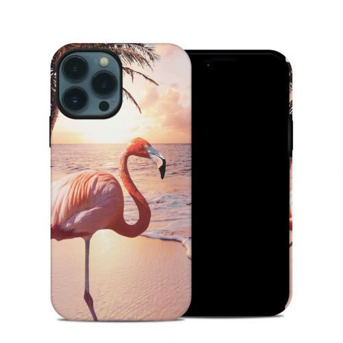 Flamingo Palm iPhone 13 Pro Hybrid Case