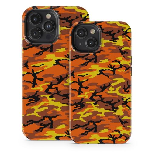 Orange Camo iPhone 13 Series Tough Case