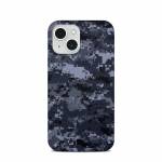 Digital Navy Camo iPhone 14 Clip Case