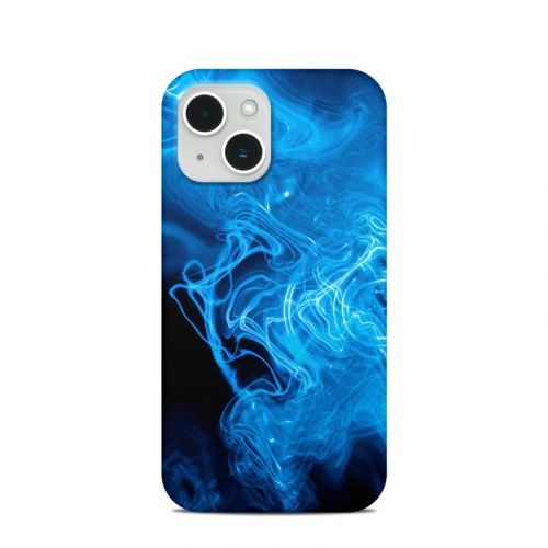 Blue Quantum Waves iPhone 14 Clip Case