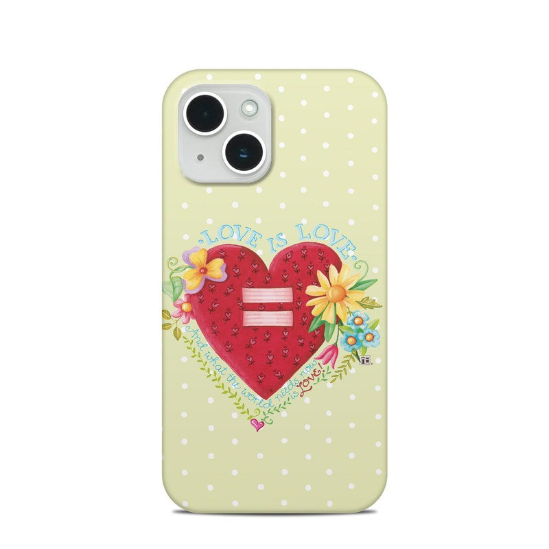 iPhone 14 Clip Case design of Heart, Illustration, Pattern, Love, Valentine's day, Visual arts, Art, Graphic design, with red, blue, yellow, orange, purple, green, pink colors