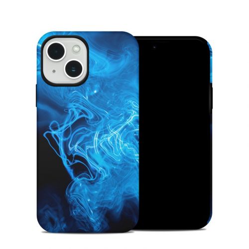 Blue Quantum Waves iPhone 14 Hybrid Case
