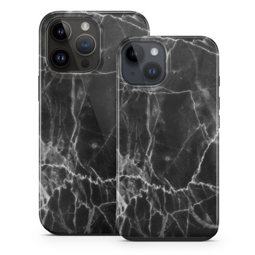 Black Marble iPhone 14 Series Tough Case