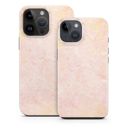 Rose Gold Marble iPhone 14 Series Tough Case