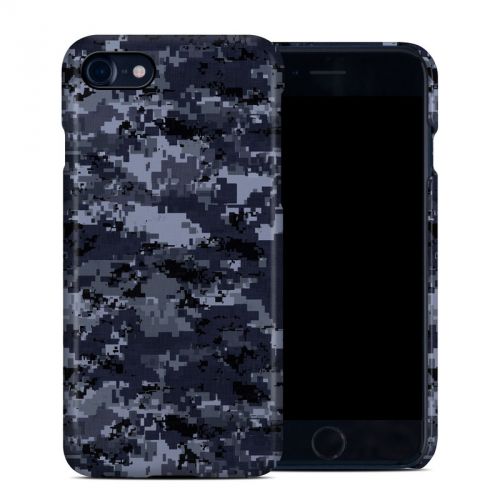 Digital Navy Camo iPhone 8 Clip Case