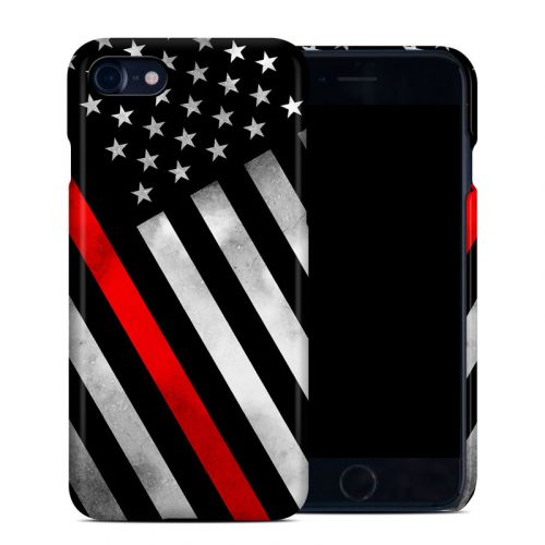 Thin Red Line Hero iPhone 8 Clip Case