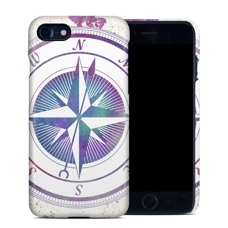 iPhone 8 Clip Case design of Clock, Circle, Compass, Graphics, Pattern, Illustration, Interior design, with gray, white, yellow, pink, purple, blue colors