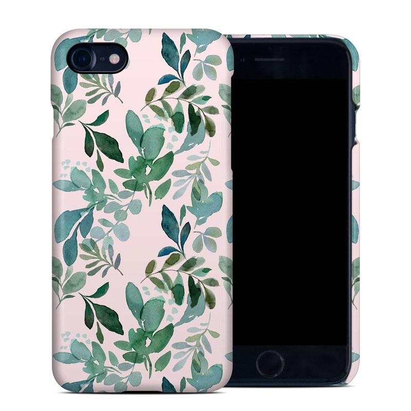 iPhone 8 Clip Case design of Pattern, Green, Leaf, Design, Plant, Tree, Military camouflage, with white, green, blue colors
