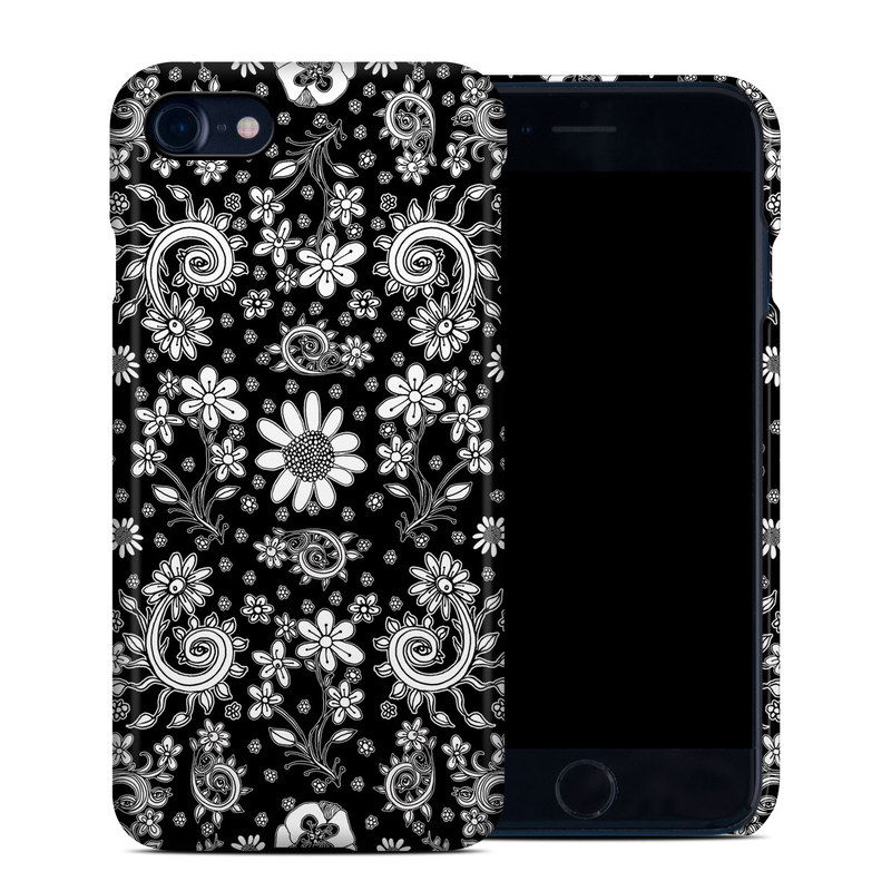 iPhone 8 Clip Case design of Pattern, Monochrome, Design, Black-and-white, Visual arts, Textile, Motif, Monochrome photography, Symmetry, with black, white colors