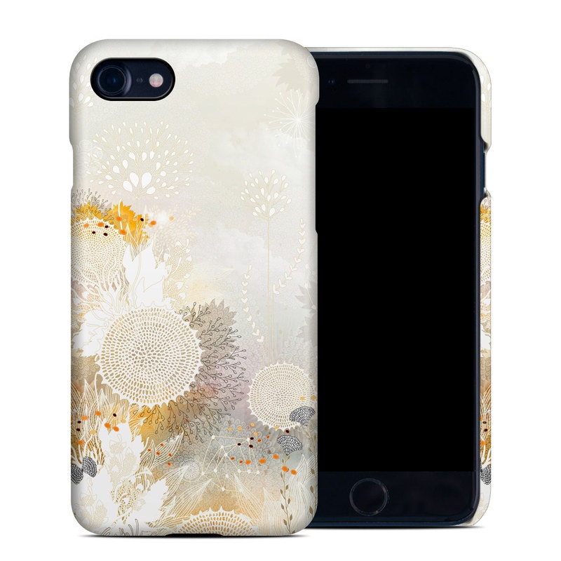 iPhone 8 Clip Case design of Pattern, Floral design, Flower, Plant, Illustration, camomile, Wildflower, Art, with gray, yellow, pink, white, green colors