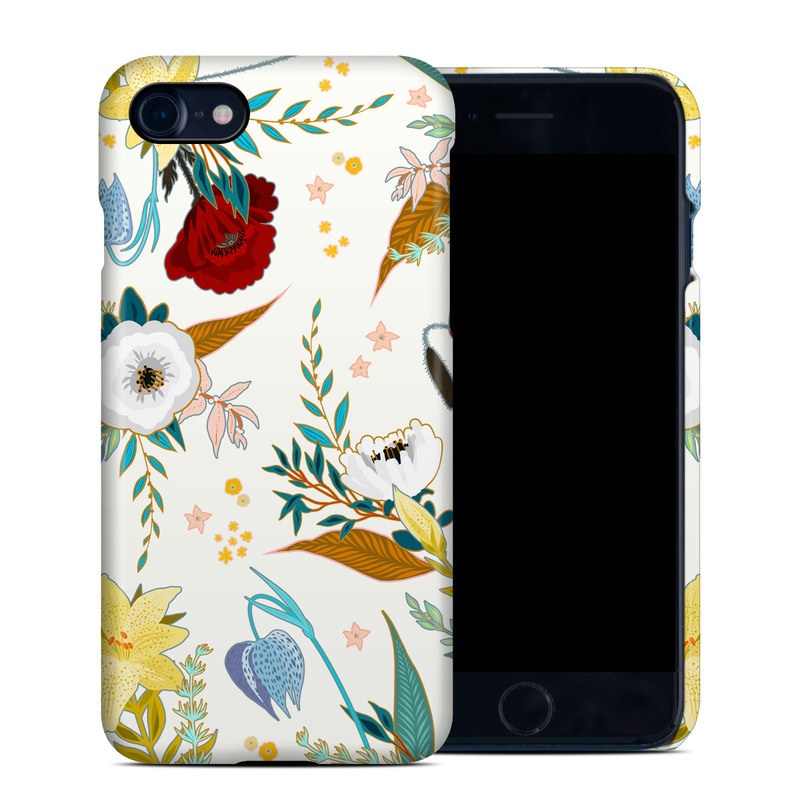 iPhone 8 Clip Case design of Floral design, Pattern, Wrapping paper, Botany, Design, Flower, Wallpaper, Plant, Clip art, Pedicel, with white, blue, red, yellow, pink, orange colors
