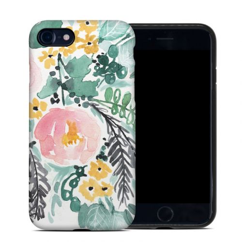 Blushed Flowers iPhone 8 Hybrid Case