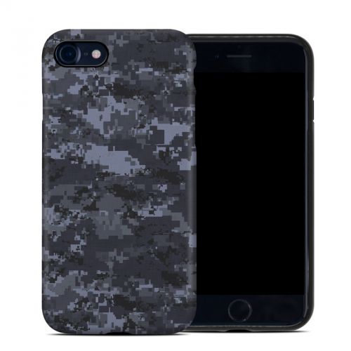 Digital Navy Camo iPhone 8 Hybrid Case