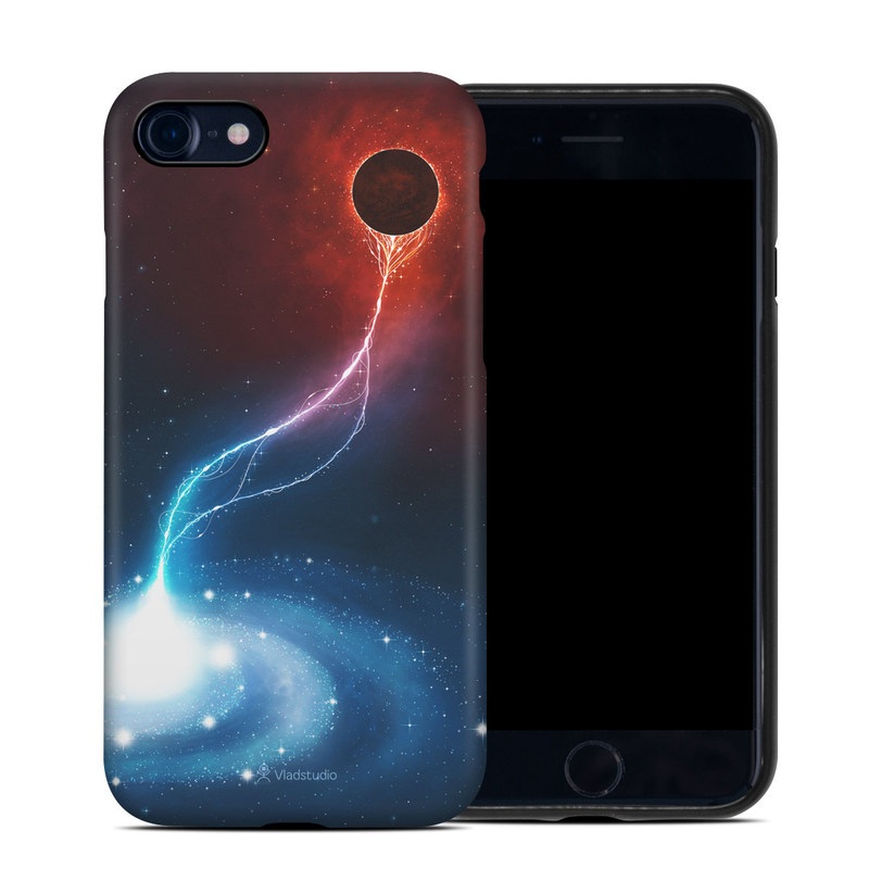 iPhone 8 Hybrid Case design of Outer space, Atmosphere, Astronomical object, Universe, Space, Sky, Planet, Astronomy, Celestial event, Galaxy, with blue, red, black colors