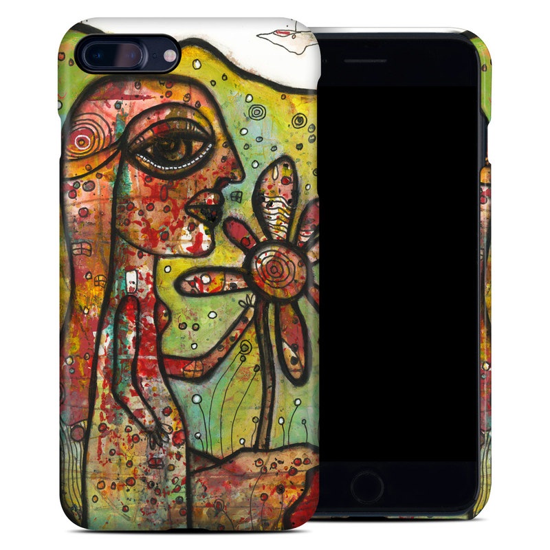 iPhone 8 Plus Clip Case design of Modern art, Art, Painting, Acrylic paint, Psychedelic art, Visual arts, Watercolor paint, Illustration, Paint, Style, with green, black, red, white, orange, yellow colors