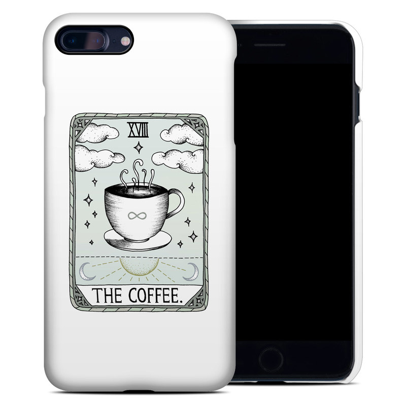 iPhone 8 Plus Clip Case design of Cup, Cartoon, Drinkware, Coffee cup, Tableware, Teacup, Illustration, Drink, Line art, with white, black, green, gray, yellow colors