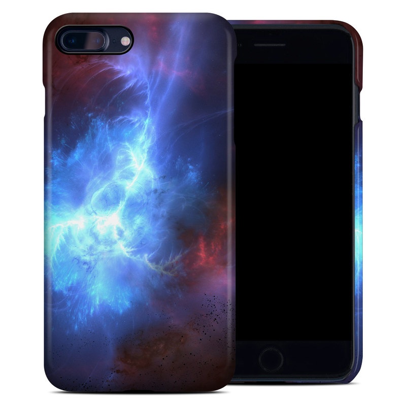 iPhone 8 Plus Clip Case design of Sky, Atmosphere, Outer space, Space, Astronomical object, Fractal art, Universe, Electric blue, Art, Organism, with black, blue, purple colors