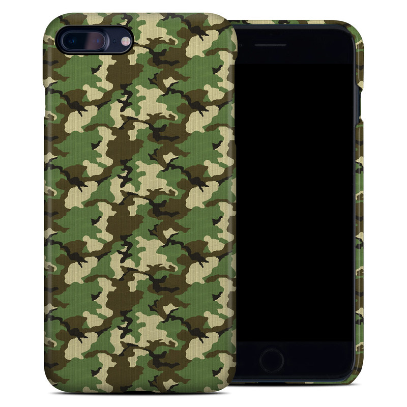 iPhone 8 Plus Clip Case design of Military camouflage, Camouflage, Clothing, Pattern, Green, Uniform, Military uniform, Design, Sportswear, Plane, with black, gray, green colors