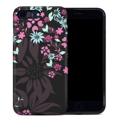 Dark Flowers iPhone 8 Plus Hybrid Case