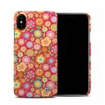 Flowers Squished iPhone XS Clip Case