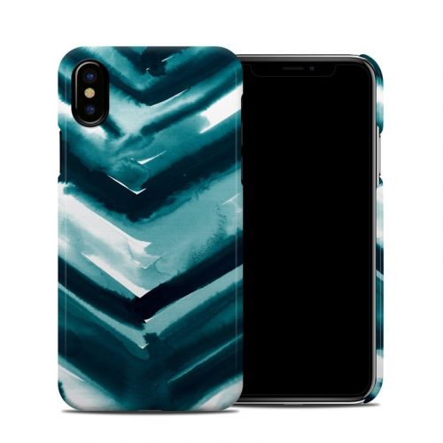 Watercolor Chevron iPhone XS Clip Case