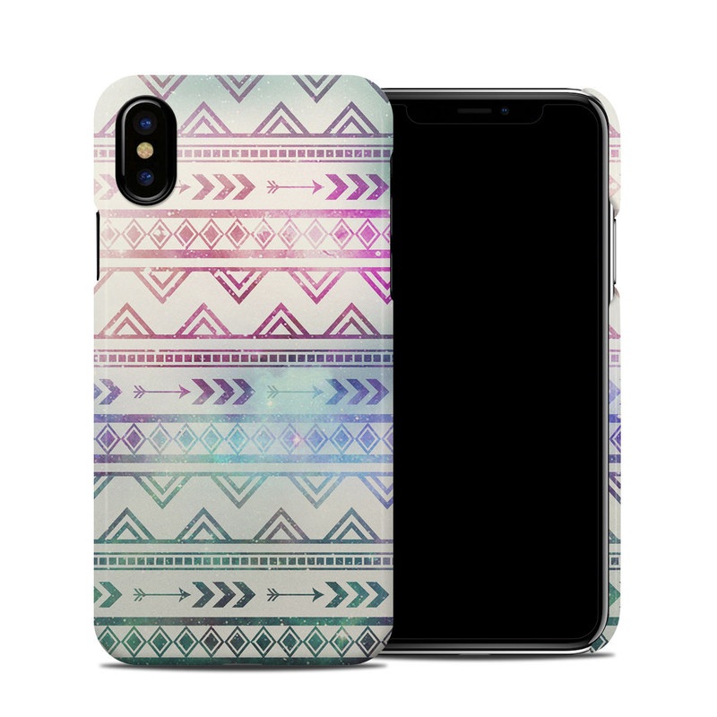 iPhone XS Clip Case design of Pattern, Line, Teal, Design, Textile with gray, pink, yellow, blue, black, purple colors