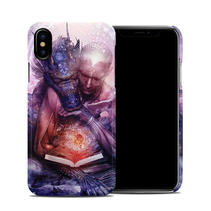 iPhone XS Clip Case design of Cg artwork, Illustration, Graphic design, Fictional character, Mythology, Graphics, Space, Art, Darkness, with blue, black, red, yellow, white colors