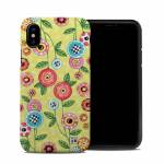 Button Flowers iPhone XS Hybrid Case