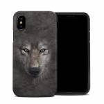 Grey Wolf iPhone XS Hybrid Case