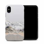 Pastel Mountains iPhone XS Hybrid Case