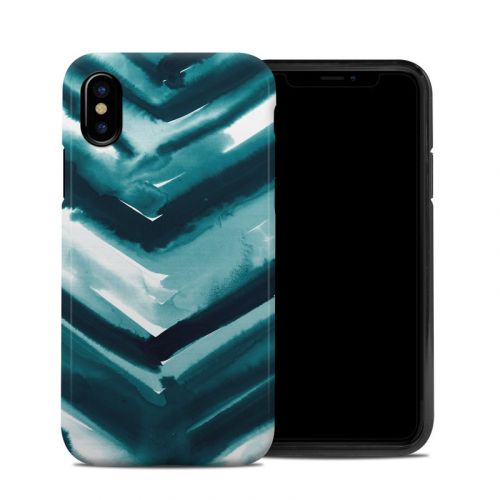 Watercolor Chevron iPhone XS Hybrid Case